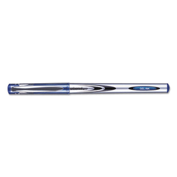 Universal™ Gel Pen, Stick, Medium 0.7 Mm, Blue Ink, Silver-blue Barrel, Dozen freeshipping - TVN Wholesale